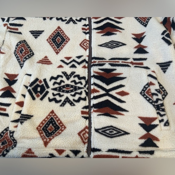 NWT River Trail Sherpa Full Zip Sweater With Kangaroo Pocket - Picture 5 of 7